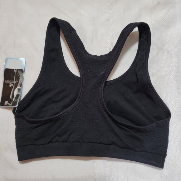 Jockey small black Low Impact Seamless Bra NWT - Picture 2 of 4